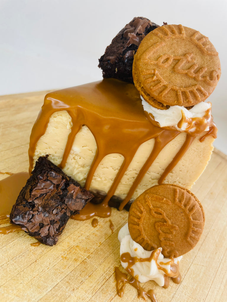 Cookie Butter Brownie Cheesecake